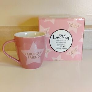 Pink Fabulous Friend Love Mug